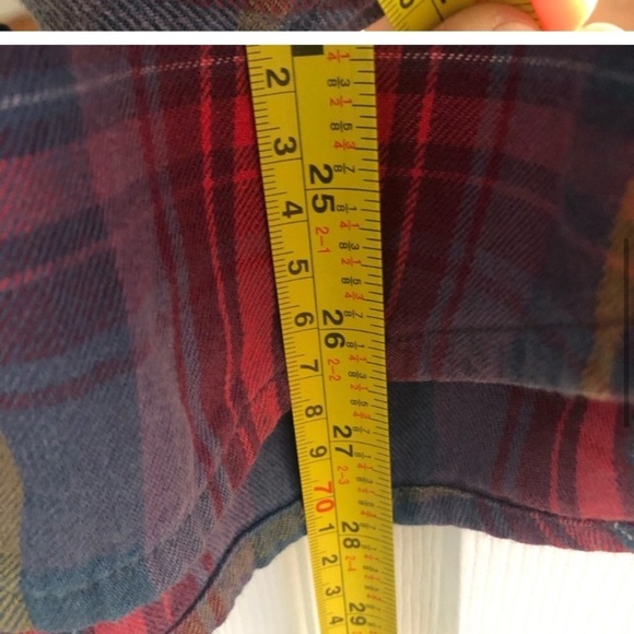 Aritzia TNA Plaid Flannel Boyfriend Fit Size Small - Picture 6 of 9
